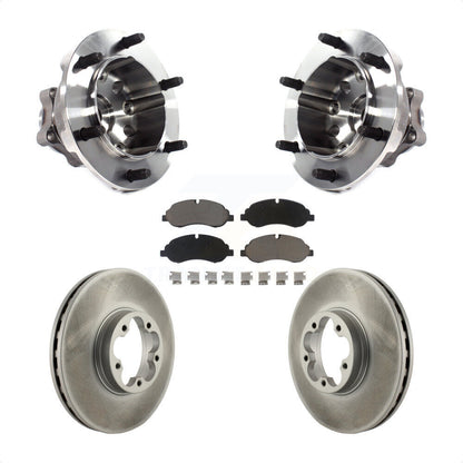 Kit de rotor et de plaquettes de frein revêtus d'assemblage de roulement de moyeu avant pour Ford Transit-350 H