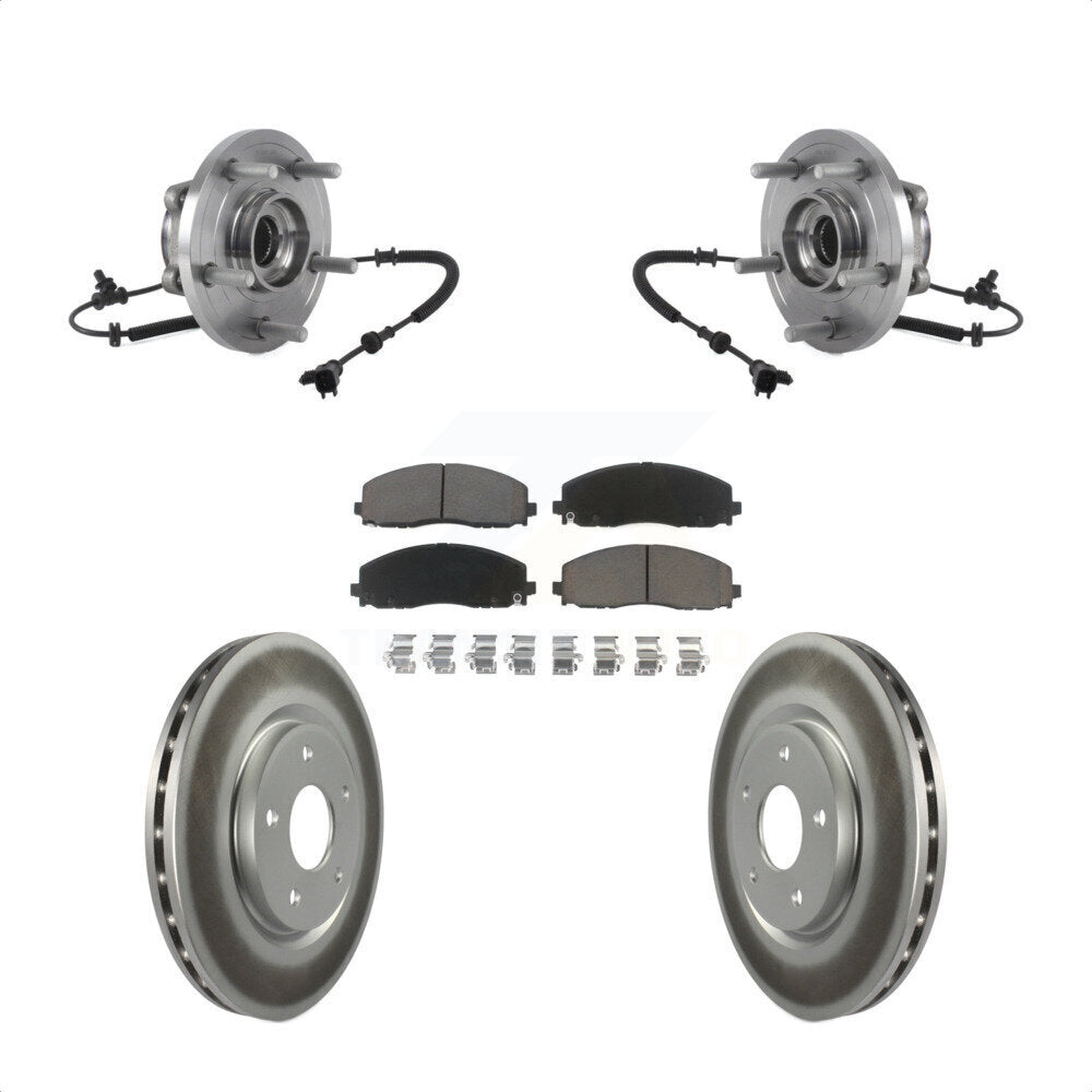 Kit de plaquettes de Rotor de frein enduit de roulement de moyeu avant, pour Chrysler Pacifica Grand Carava