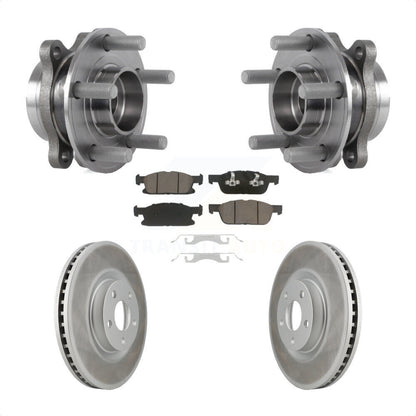 Kit de rotors et plaquettes de frein à disque enduits d'assemblage de roulement de moyeu avant pour Ford Edge