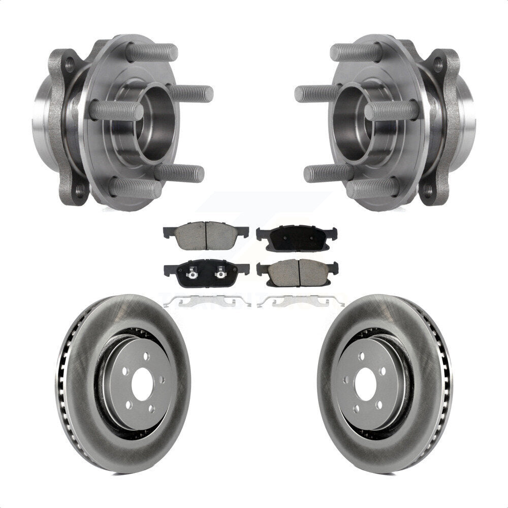 Kit de plaquettes de Rotor de frein, ensemble de roulements de moyeu avant, pour Ford Fusion Lincoln MK