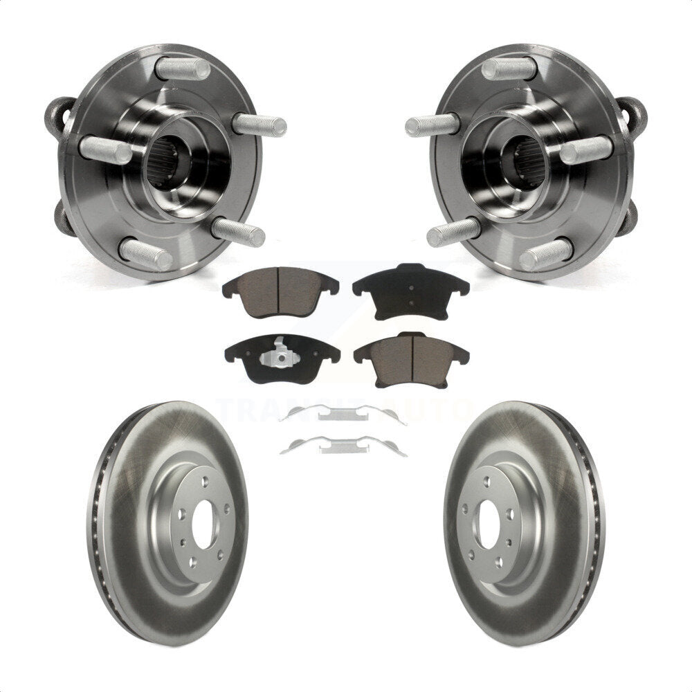 Kit de plaquettes de Rotor de frein, ensemble de roulements de moyeu avant, pour Ford Fusion Lincoln MK