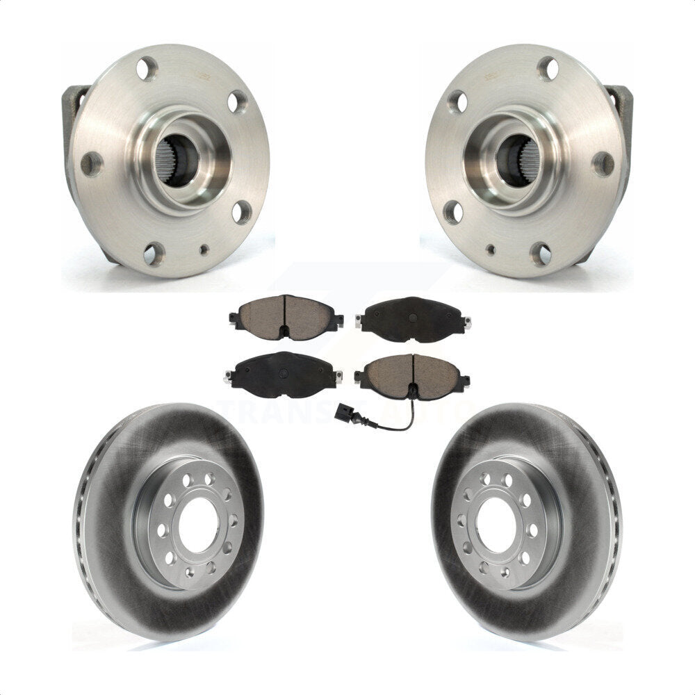 Kit de plaquettes de Rotor de frein, manteau de roulement de moyeu avant, pour Volkswagen Golf SportWagen e-Gol