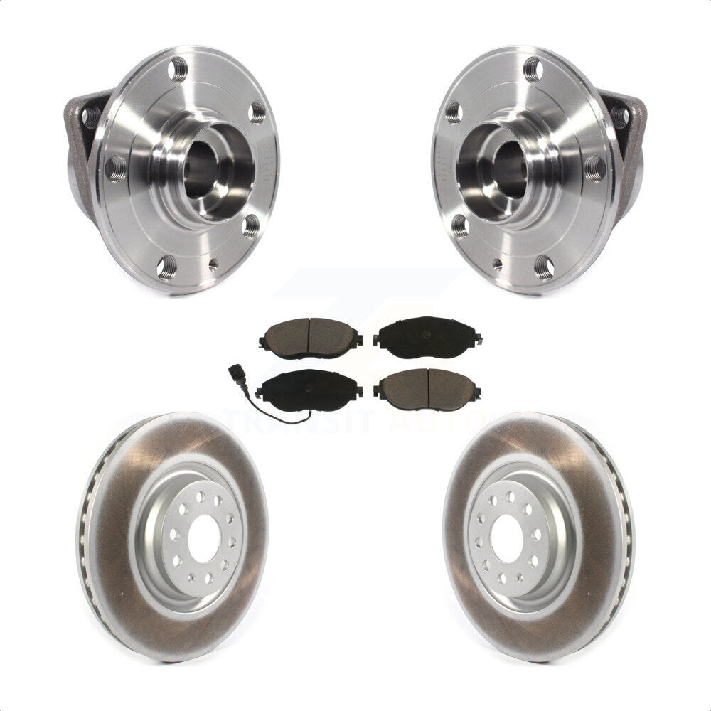Kit de plaquettes de Rotor de frein, manteau de roulement de moyeu avant, pour Volkswagen Tiguan Jetta Audi Q3
