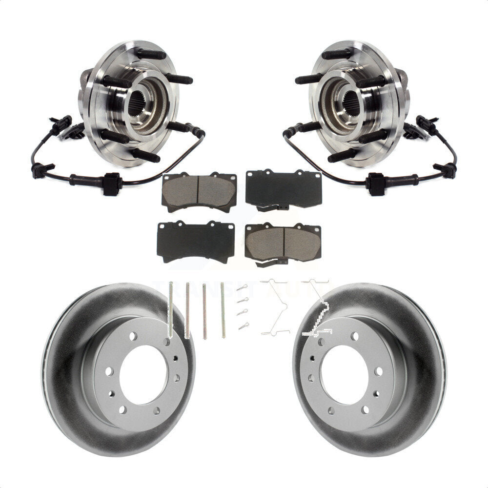 Kit de plaquettes de rotor de frein, ensemble de roulements de moyeu avant, pour Hummer H3T H 2009 – 2010