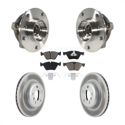 Ensemble de roulement de moyeu avant, Rotor de frein à disque revêtu et Kit de plaquettes pour BMW 528i xDriv