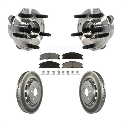 Kit de plaquettes de Rotor de frein enduites de roulement de moyeu avant, pour Ford Taurus Police Intercepto