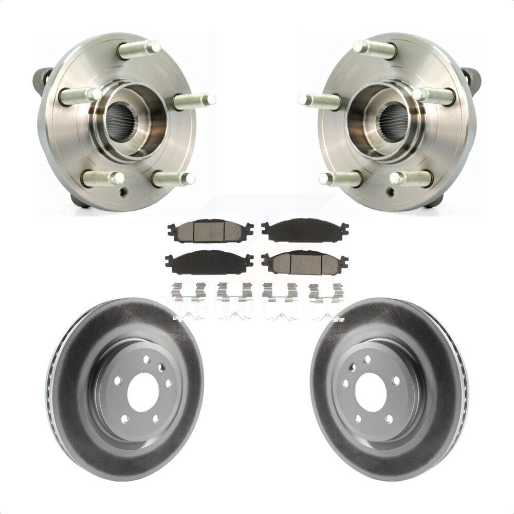 Kit de plaquettes de Rotor de frein, manteau de roulement de moyeu avant, pour Ford Flex Taurus Lincoln MKT MK