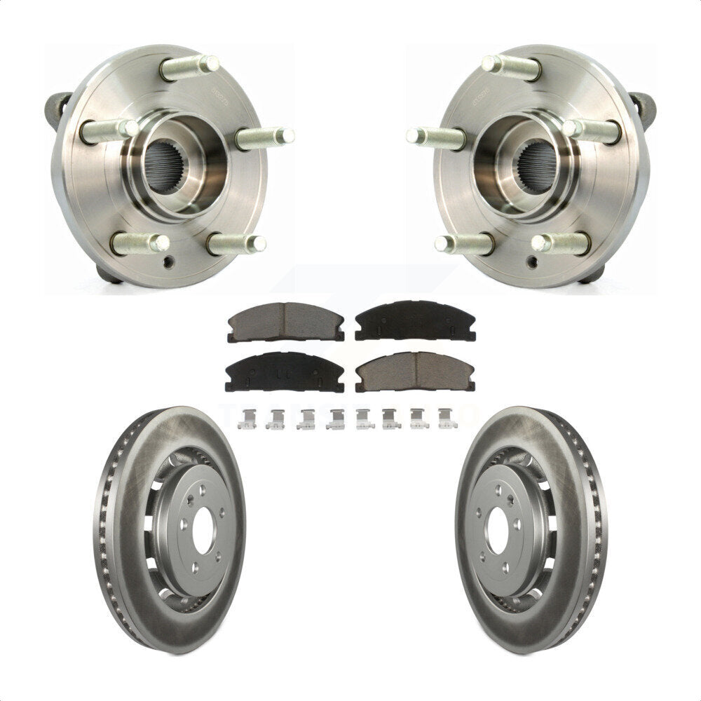 Kit de plaquettes de Rotor de frein, manteau de roulement de moyeu avant, pour Ford Flex Taurus Lincoln MKT MK