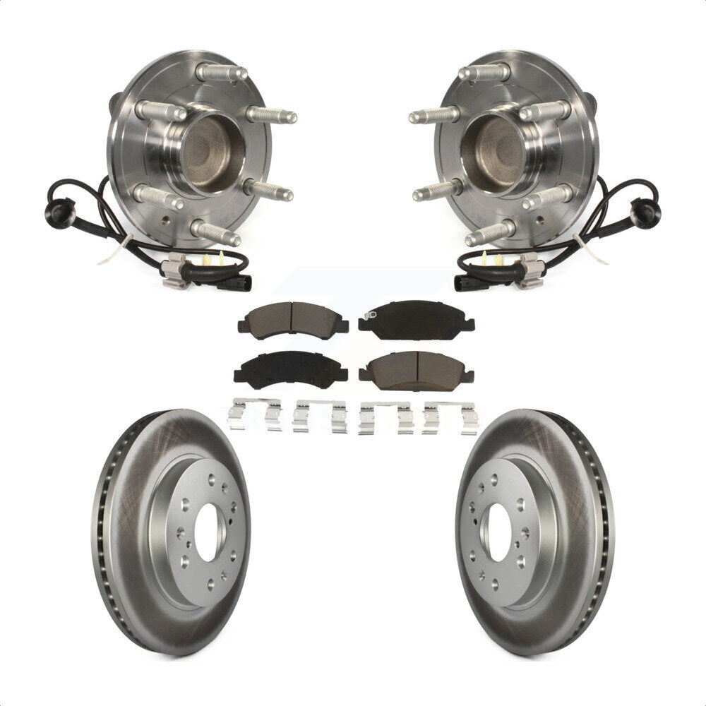 Kit de plaquettes de Rotor de frein enduit de roulement de moyeu avant, pour GMC Sierra 1500 Chevrolet Taho