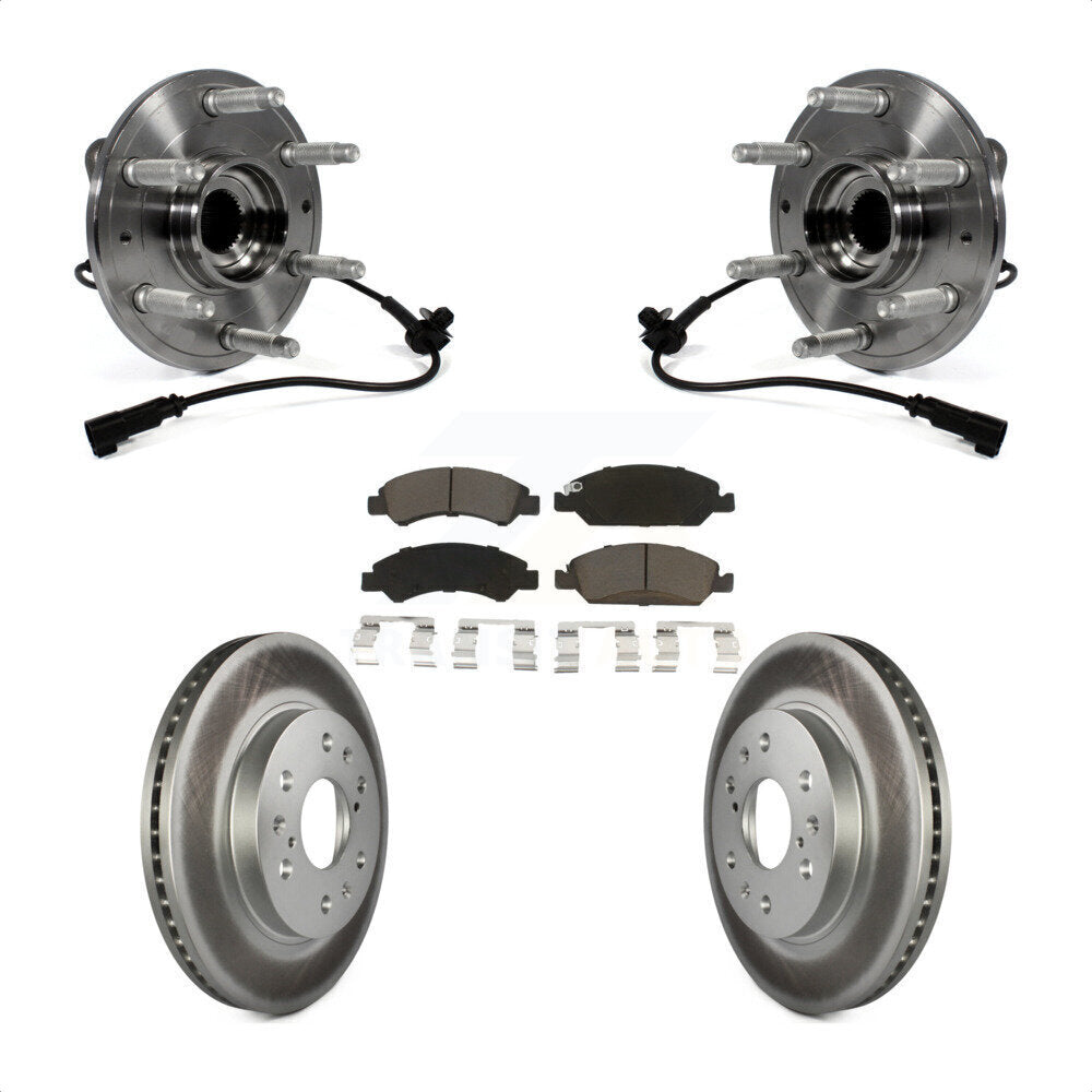 Kit de plaquettes de Rotor de frein enduit de roulement de moyeu avant, pour GMC Sierra 1500 Chevrolet Taho