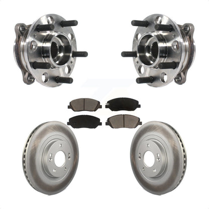 Ensemble de roulement de moyeu avant, Rotor de frein et plaquettes revêtus, Kit pour Hyundai Santa Fe X