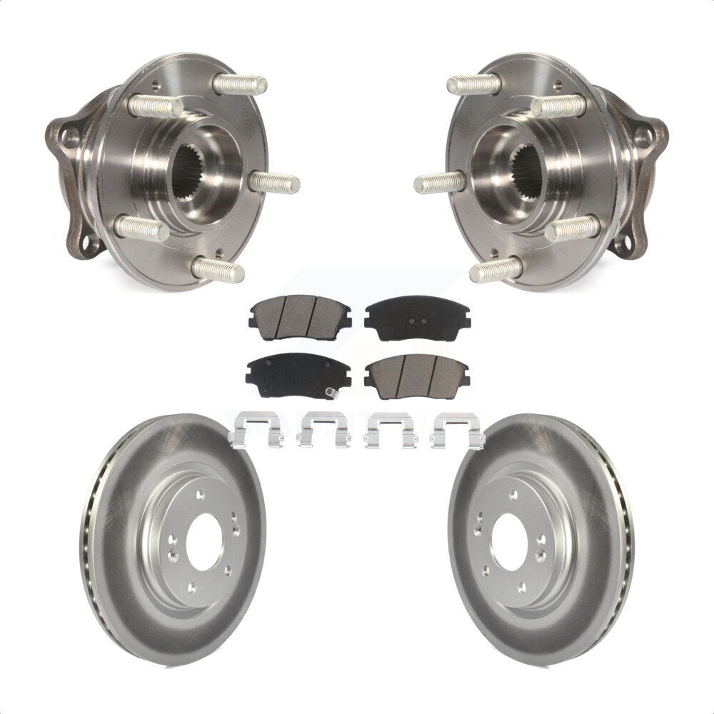 Kit de Rotor et de plaquettes de frein enduits de roulement de moyeu avant, pour Hyundai Tucson Kia Sportag