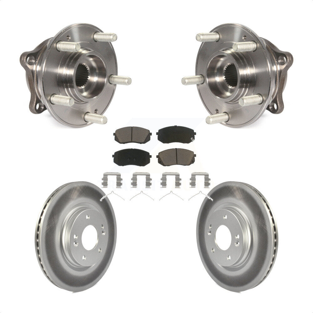 Kit de plaquettes de Rotor de frein à disque enduit de roulement de moyeu avant, pour Hyundai Sonata Kia Optim
