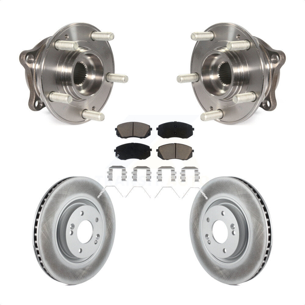Kit de plaquettes de Rotor de frein à disque enduit de roulement de moyeu avant, pour Hyundai Sonata Kia Optim