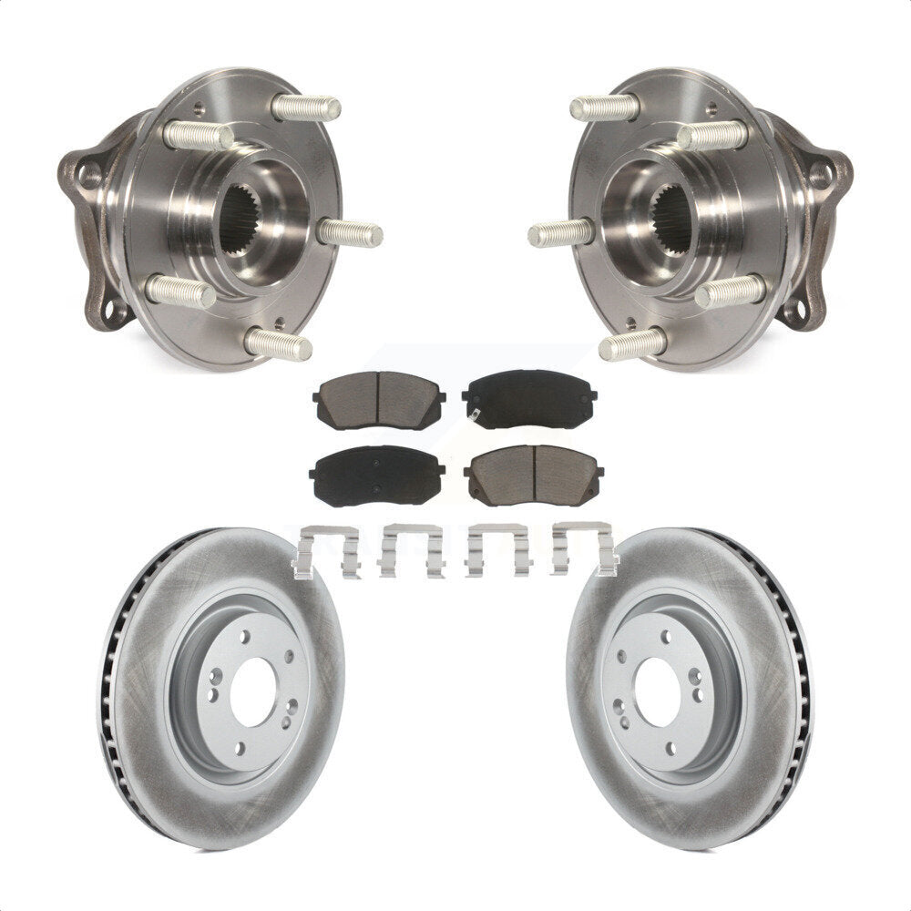 Kit de plaquettes de Rotor de frein, manteau de roulement de moyeu avant, pour Hyundai Tucson Sonata Kia Cadenz