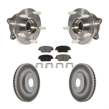 Ensemble de roulement de moyeu avant, Rotor de frein à disque revêtu et Kit de plaquettes pour Hyundai Sonat