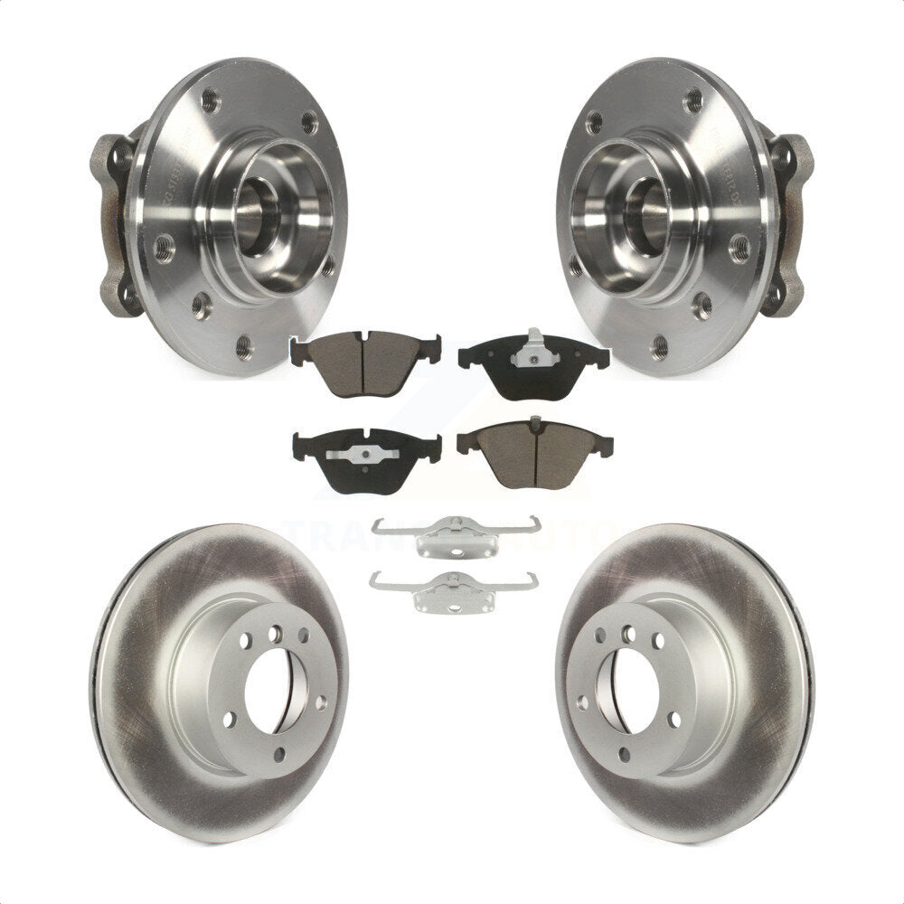Kit de plaquettes de Rotor de frein revêtues de roulement de moyeu avant, pour BMW X1 xDrive28i 13-15 avec AW