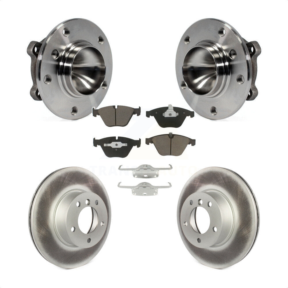 Kit de rotors et plaquettes de frein à disque enduits d'assemblage de roulement de moyeu avant pour BMW 328i X