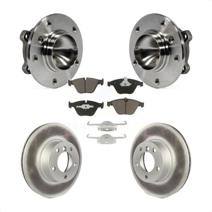 Kit de rotors et plaquettes de frein à disque enduits d'assemblage de roulement de moyeu avant pour BMW 328i X