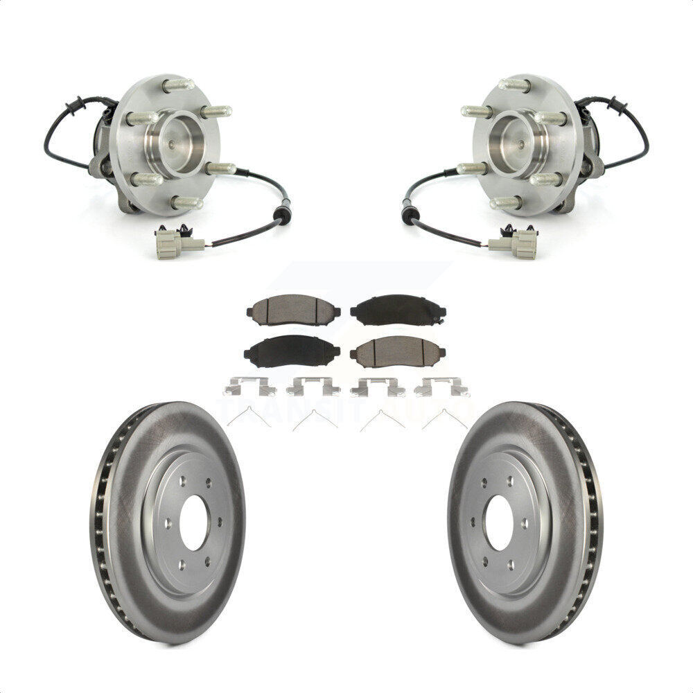 Kit de plaquettes de Rotor de frein, roulement de moyeu avant, pour Nissan Frontier Pathfinder Xterr
