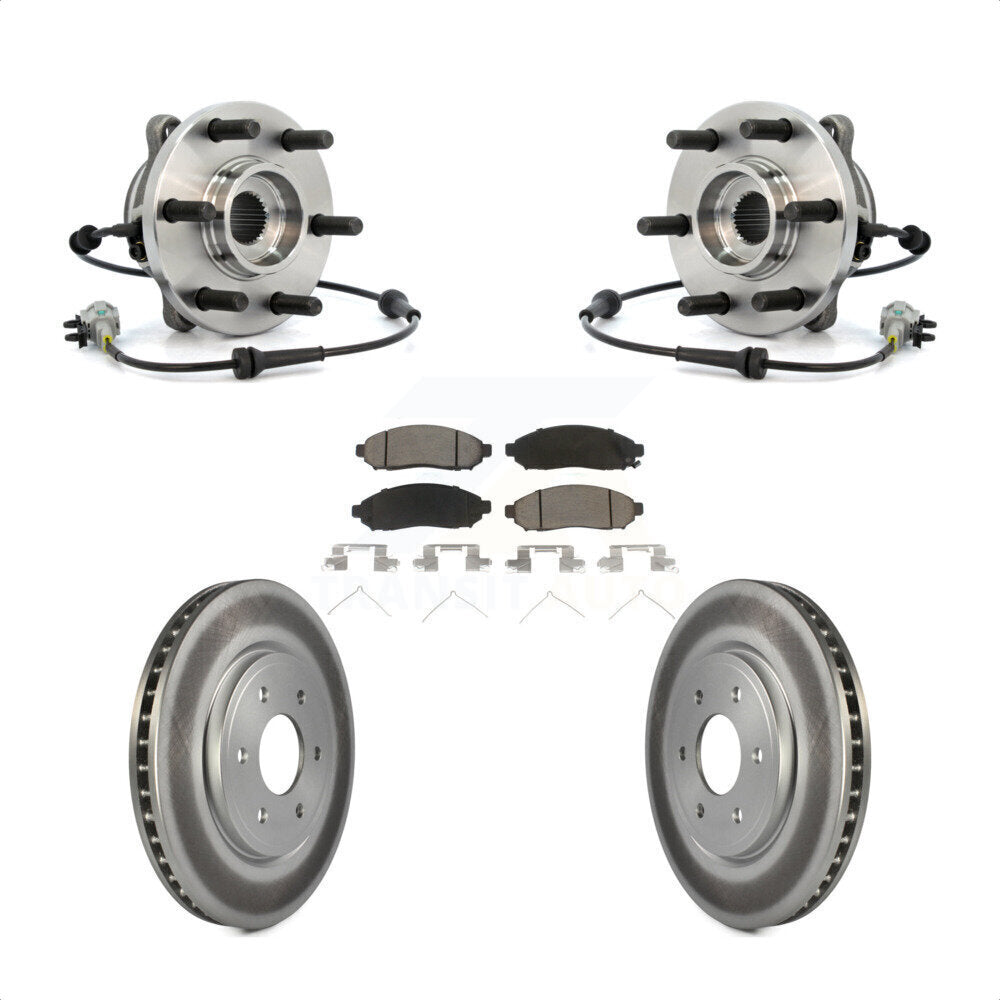 Kit de plaquettes de Rotor de frein, roulement de moyeu avant, pour Nissan Frontier Pathfinder Xterr