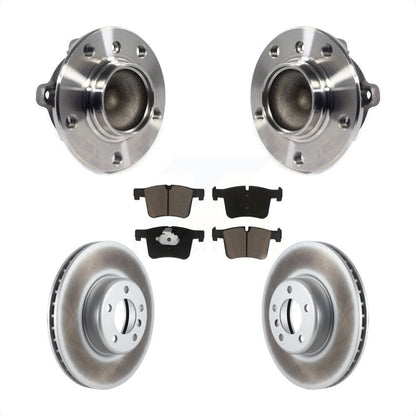 Kit de rotors et plaquettes de frein à disque enduits d'assemblage de roulement de moyeu avant pour BMW 335i