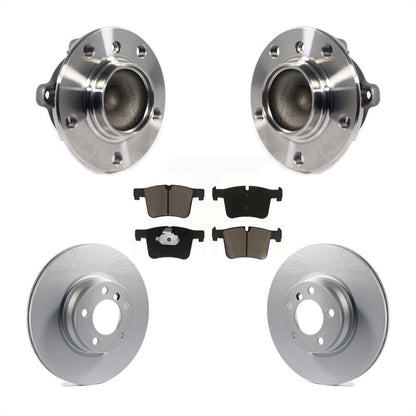 Ensemble de roulement de moyeu avant, Rotor de frein à disque revêtu et Kit de plaquettes pour BMW 328i 330