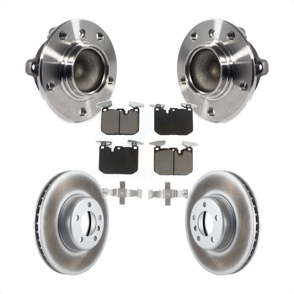 Kit de plaquettes de Rotor de frein enduit de roulement de moyeu avant, pour BMW 335i 328i 228i 435i M240i