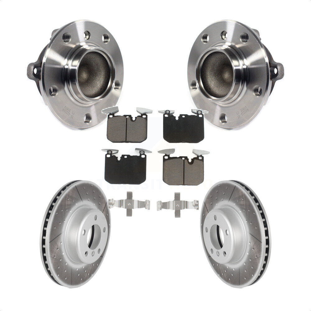 Kit de plaquettes de Rotor de frein enduit de roulement de moyeu avant, pour BMW 335i 328i 228i 435i M240i