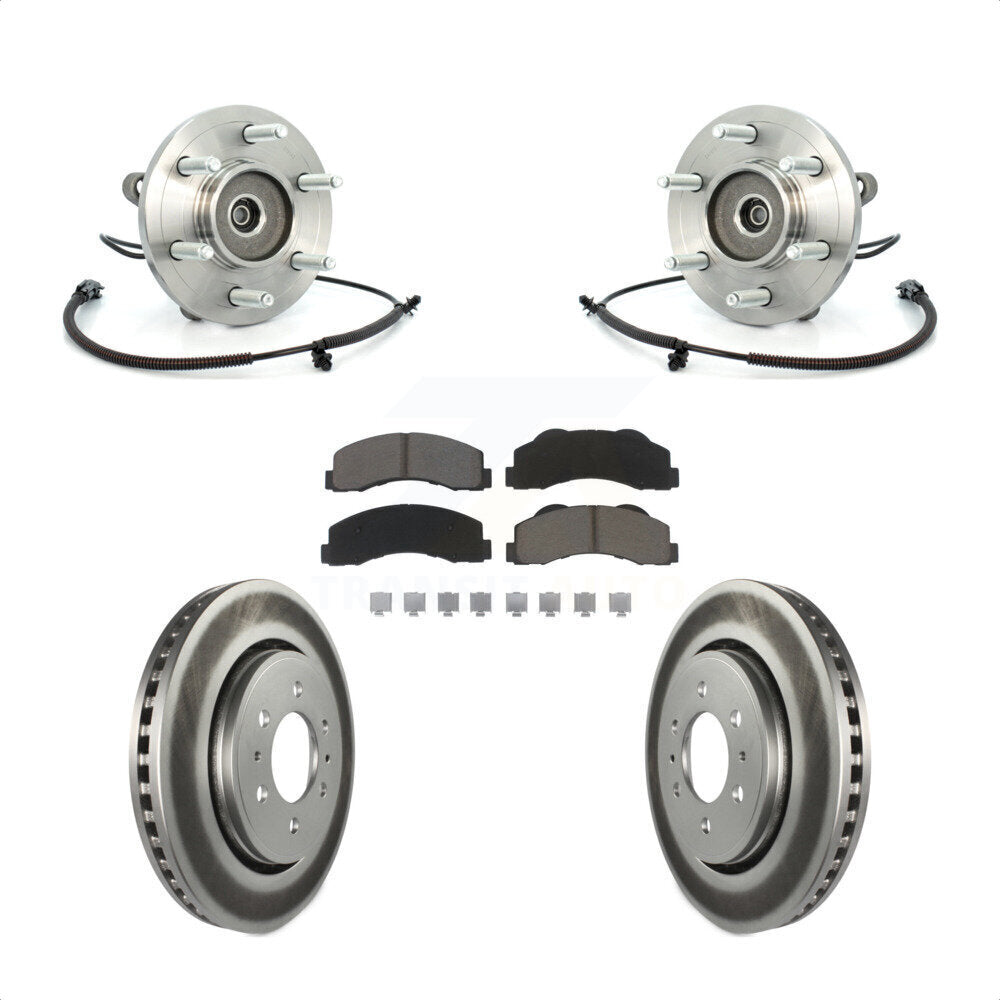 Kit de rotor et de plaquettes de frein revêtus de roulement de moyeu avant, pour Ford F-150 Expedition Lincol
