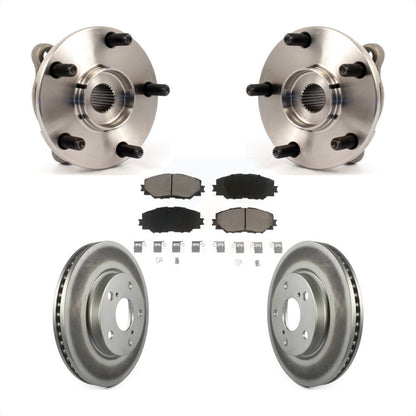 Kit de Rotor et plaquettes de frein revêtus de roulement de moyeu avant, pour Toyota RAV4 Prius V Scion x