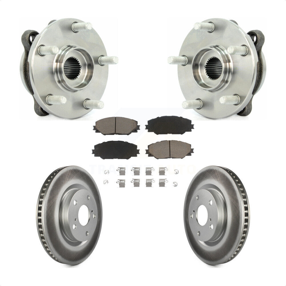 Kit de plaquettes de Rotor de frein à disque revêtu de roulement de moyeu avant, pour Toyota RAV4 Scion tC Mira