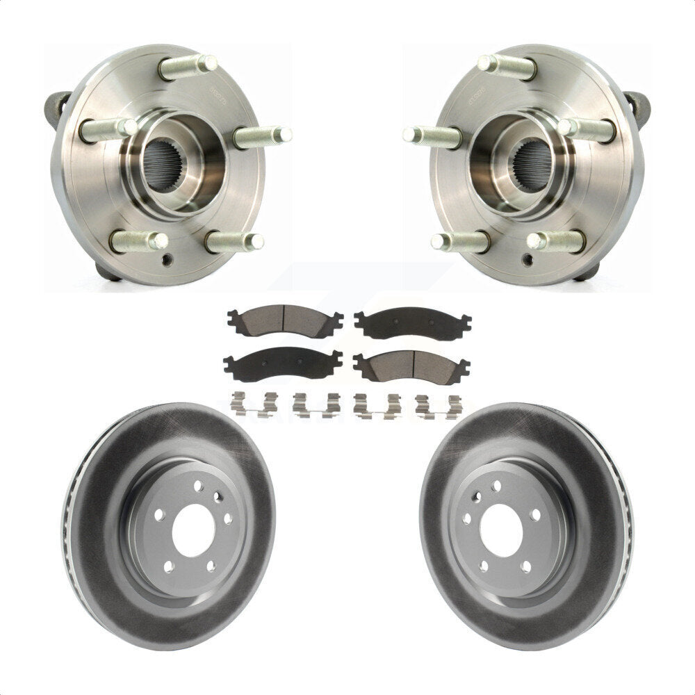 Kit de plaquettes de Rotor de frein à disque revêtues de roulement de moyeu avant, pour Ford Taurus SH 2010 – 2012