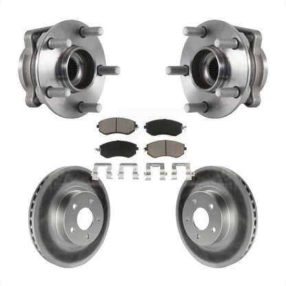 Ensemble de roulement de moyeu avant, Rotor de frein à disque revêtu et Kit de plaquettes pour Subaru Imprez