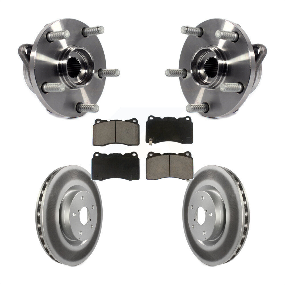 Ensemble de roulement de moyeu avant, Kit de plaquettes de Rotor de frein revêtues pour Subaru Impreza WRX ST