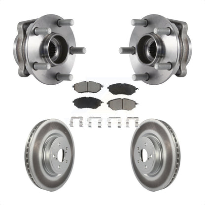 Ensemble de roulement de moyeu avant, Rotor de frein et Kit de plaquettes revêtus pour Subaru Forester 2.0