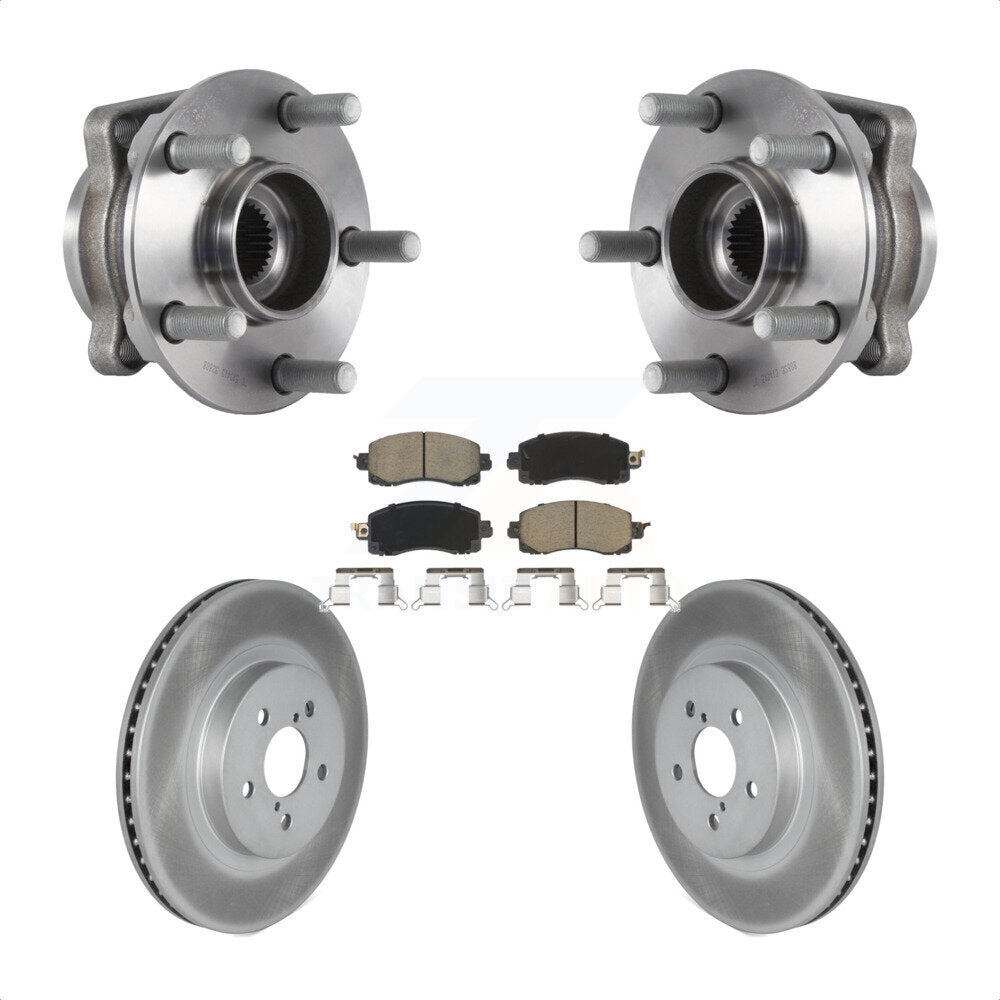 Kit de plaquettes de Rotor de frein, ensemble de roulements de moyeu avant, pour Subaru Crosstrek Imprez