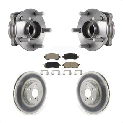 Ensemble de roulement de moyeu avant, Rotor de frein à disque revêtu et Kit de plaquettes pour Subaru Imprez
