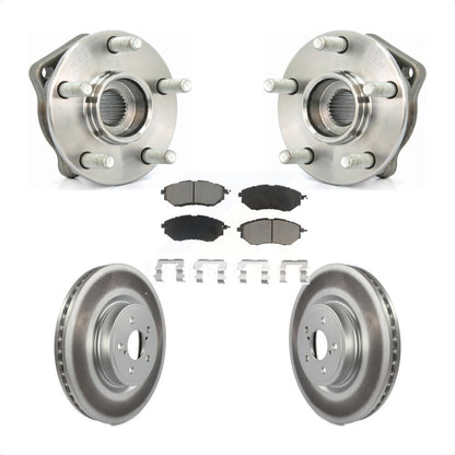 Kit de plaquettes de Rotor de frein enduites de roulement de moyeu avant, pour Subaru Outback Legacy Foreste