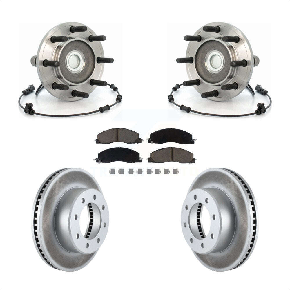 Kit de plaquettes de Rotor de frein, ensemble de roulements de moyeu avant, pour Dodge Ram 2500 3500 RW