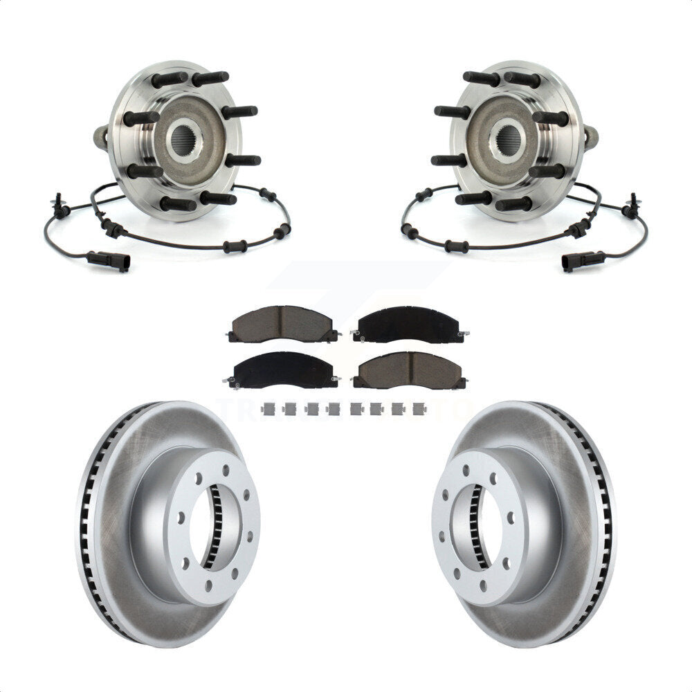 Kit de plaquettes de Rotor de frein, ensemble de roulements de moyeu avant, pour Dodge Ram 2500 3500 4W