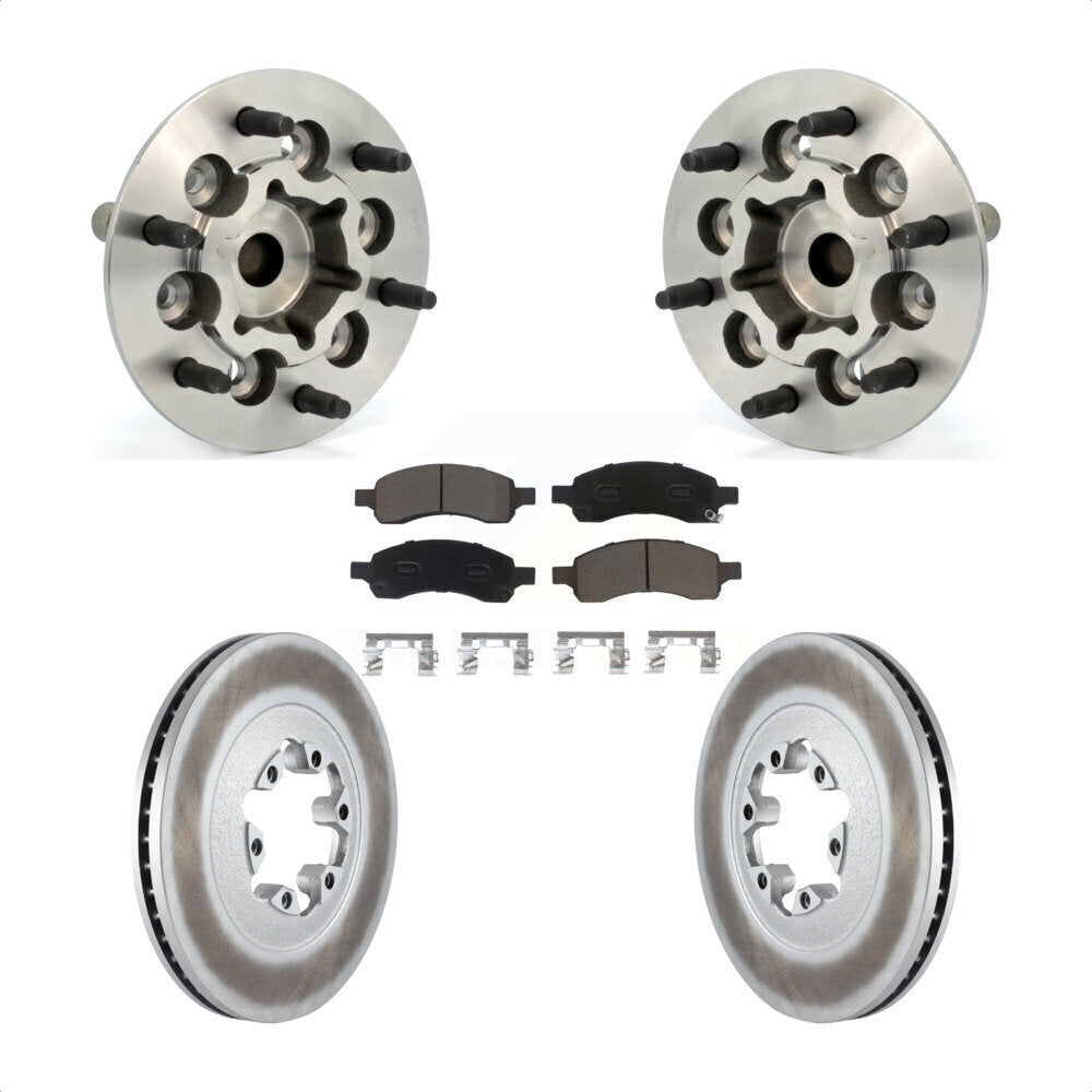 Kit de Rotor et de plaquettes de frein revêtus de roulement de moyeu avant, pour Chevrolet Colorado GMC Canyo