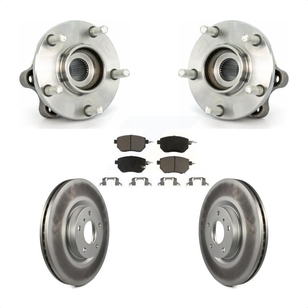 Kit de plaquettes de rotor de frein, ensemble de roulements de moyeu avant, pour Nissan Muran 2005 – 2007