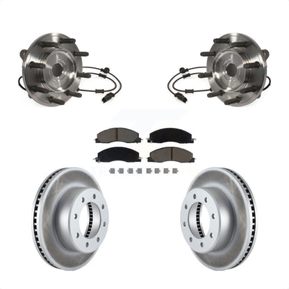 Ensemble de roulement de moyeu avant, Rotor de frein à disque revêtu et Kit de plaquettes pour Ram 3500 250
