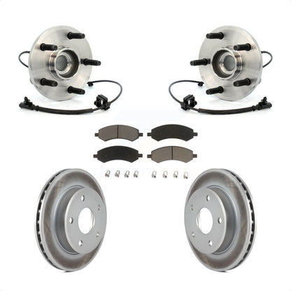 Kit de Rotor et de plaquettes de frein enduits de roulement de moyeu avant, pour Dakota Dodge Ram mitsubishi
