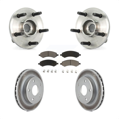 Kit de plaquettes de Rotor de frein enduites de roulement de moyeu avant, pour Dodge Dakota Mitsubishi Raide