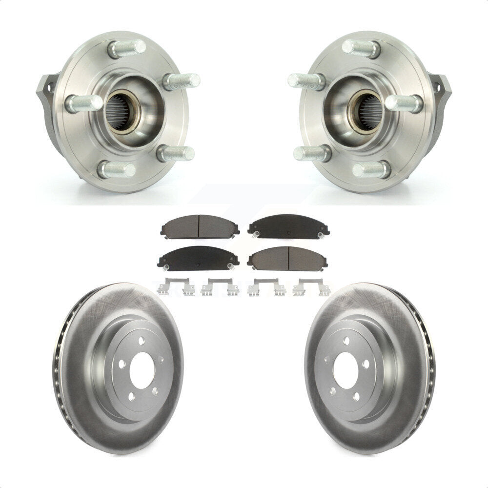 Kit de plaquettes de Rotor de frein, roulement de moyeu avant, pour Dodge Chrysler 300 Charger Magnu