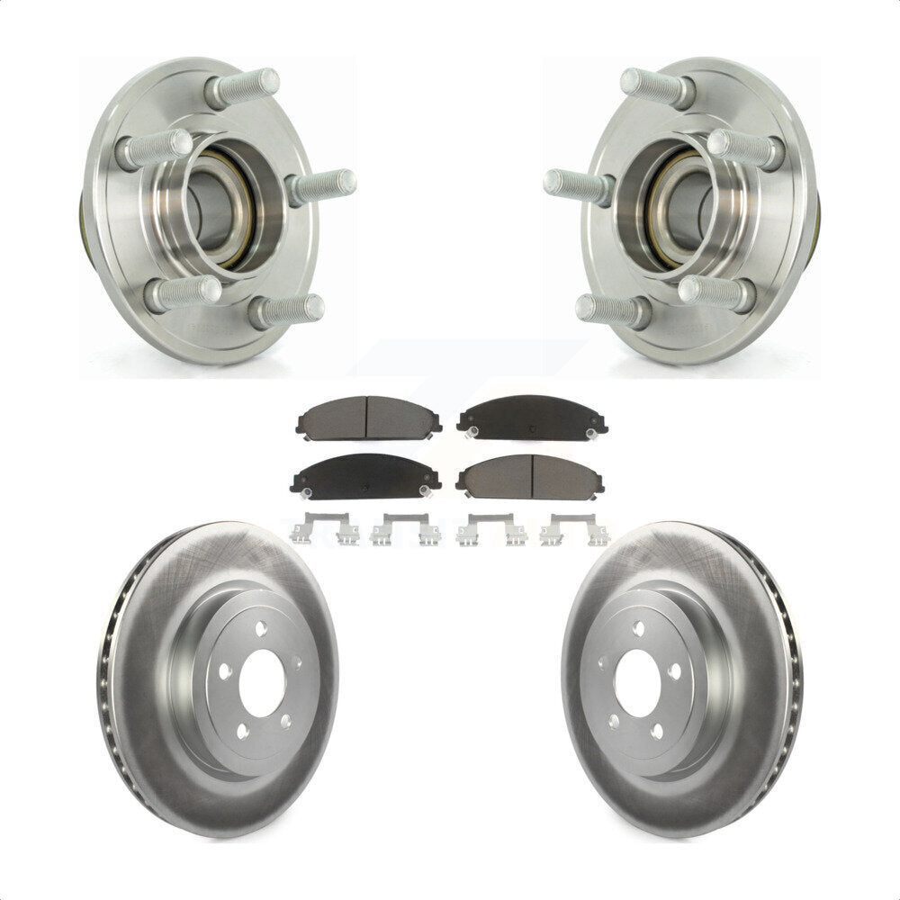 Kit de plaquettes de Rotor de frein, roulement de moyeu avant, pour Dodge Chrysler 300 Charger Magnu