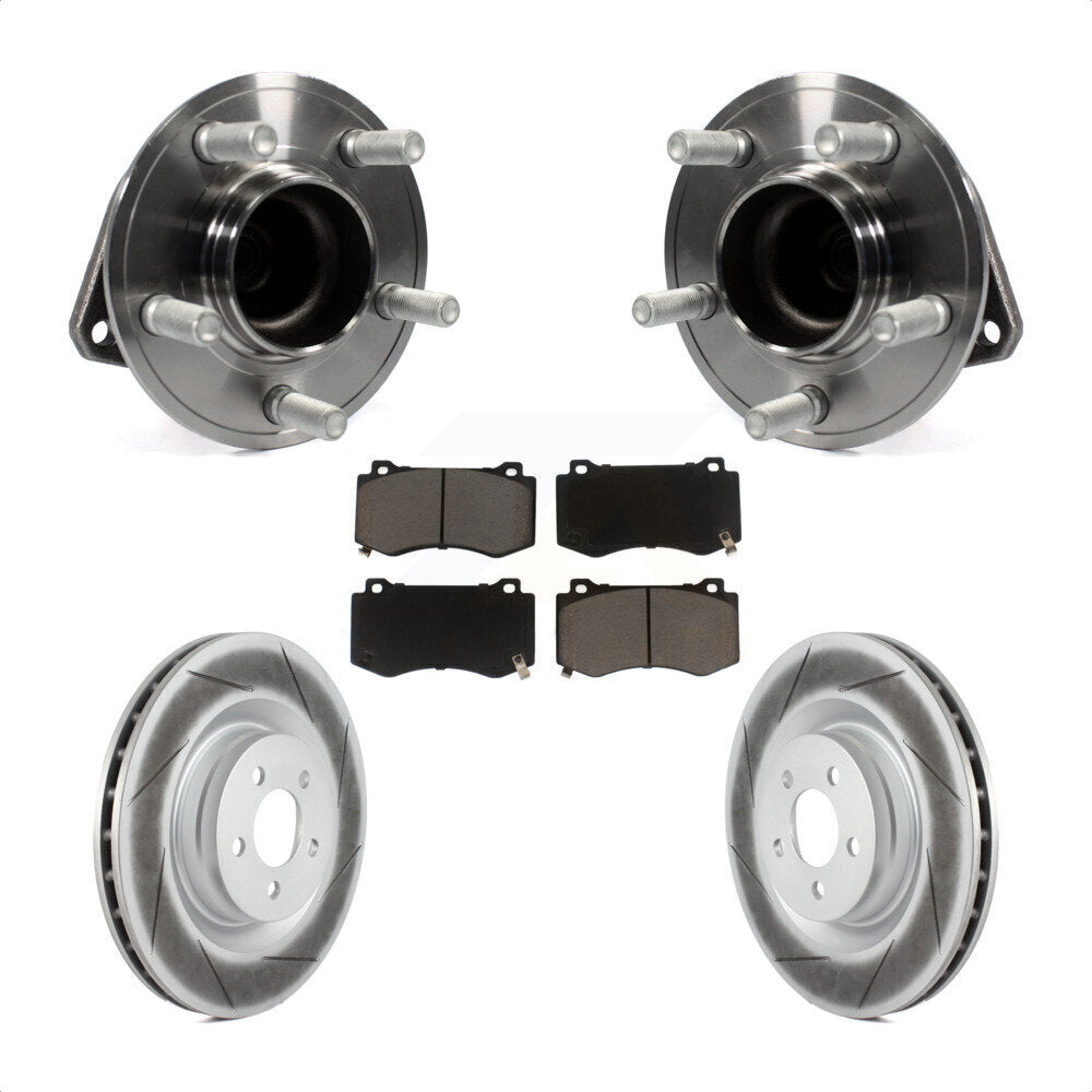 Kit de plaquettes de Rotor de frein, manteau de roulement de moyeu avant, pour Dodge Charger Challenger Chrysler