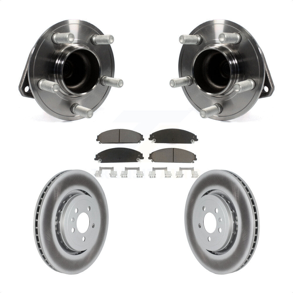 Kit de plaquettes de Rotor de frein, roulement de moyeu avant, pour Dodge Charger RWD 15-18 avec 5.7